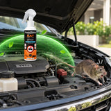 Car Rat Repellent Spray | 100% Non-Toxic, Safe for Family & Pets | Protects Engine, Wires & Interior