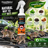 Car Rat Repellent Spray | 100% Non-Toxic, Safe for Family & Pets | Protects Engine, Wires & Interior