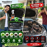 Car Rat Repellent Spray | 100% Non-Toxic, Safe for Family & Pets | Protects Engine, Wires & Interior
