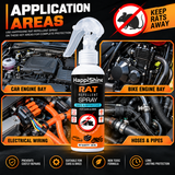 Car Rat Repellent Spray | 100% Non-Toxic, Safe for Family & Pets | Protects Engine, Wires & Interior
