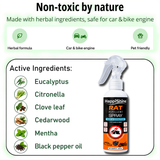 Car Rat Repellent Spray | 100% Non-Toxic, Safe for Family & Pets | Protects Engine, Wires & Interior