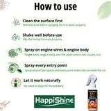 Car Rat Repellent Spray | 100% Non-Toxic, Safe for Family & Pets | Protects Engine, Wires & Interior