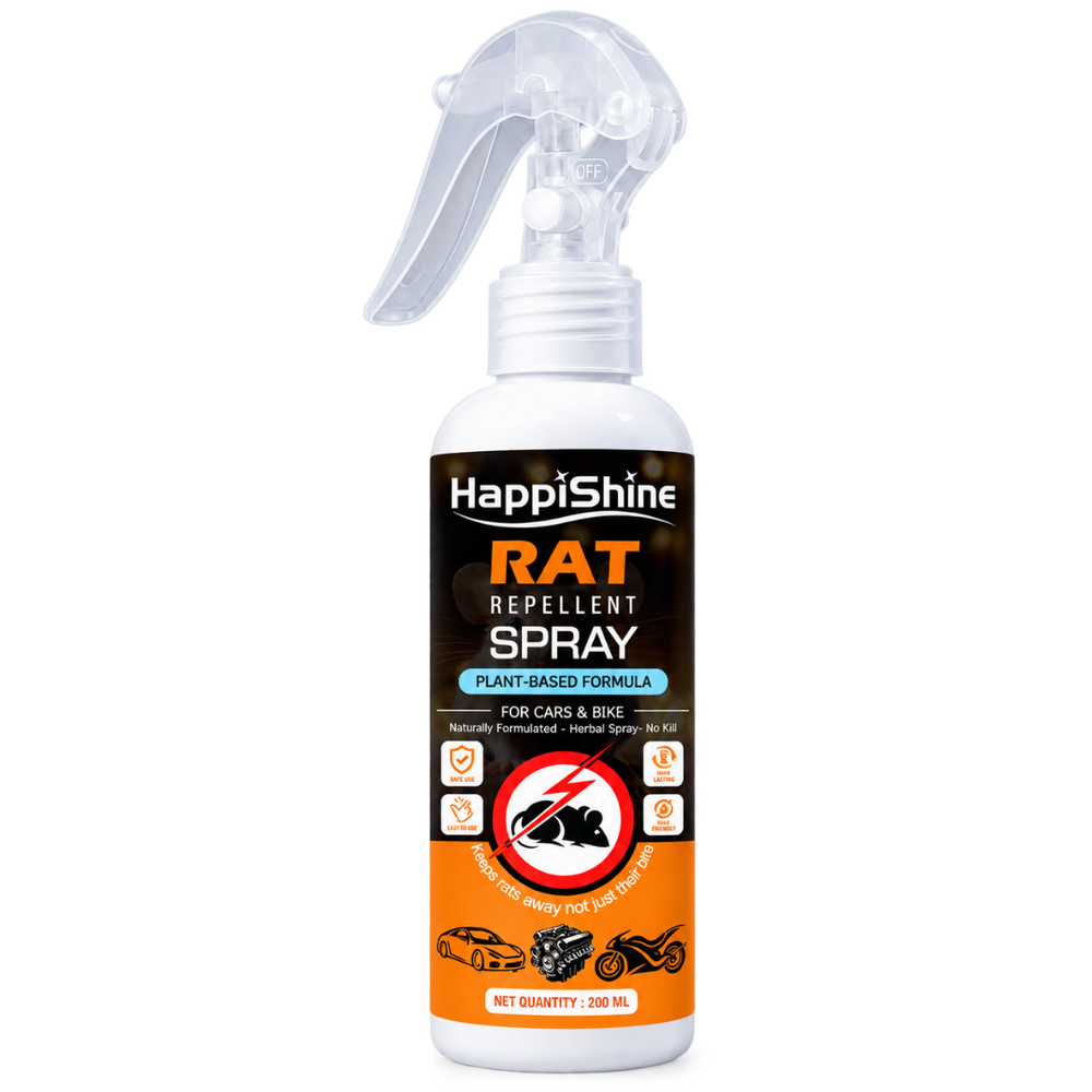 Herbal Rat Repellent Spray For CAR & Home |  Non-Toxic, Safe for Family & Pets